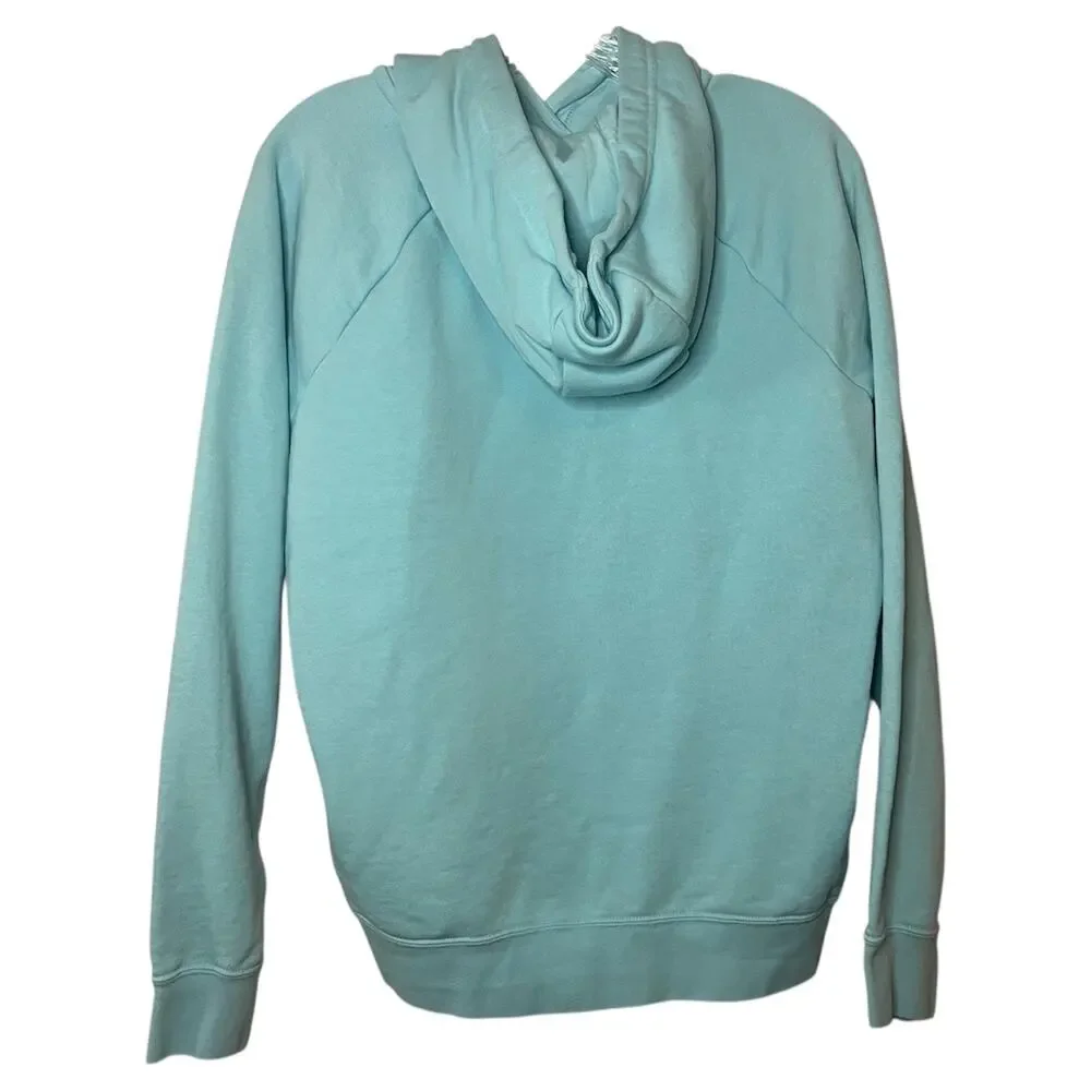 Nike Light Blue‎ Pullover Hoodie Unisex Medium Classic Swoosh Logo Cozycore